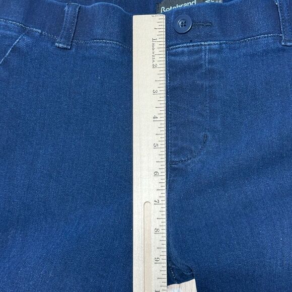 Betabrand Womens Denim Jeans Size MP Straight Leg Pull On Timeless‎ Simple - Picture 7 of 10